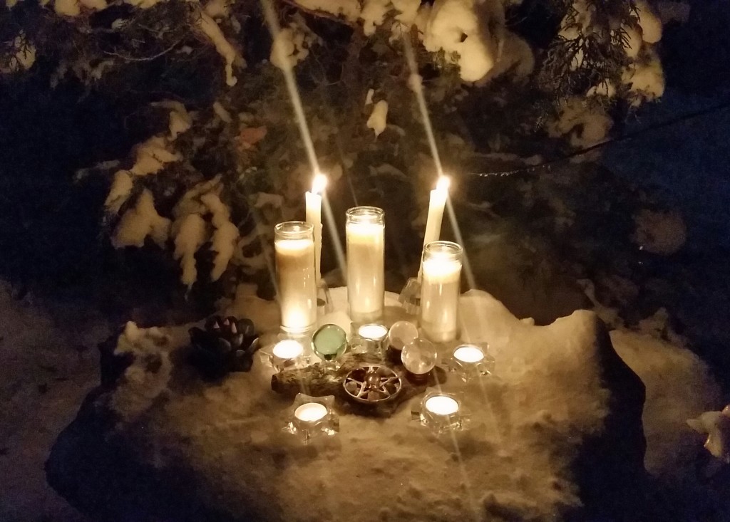 Winter Night Altar