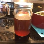 liver tea in jar