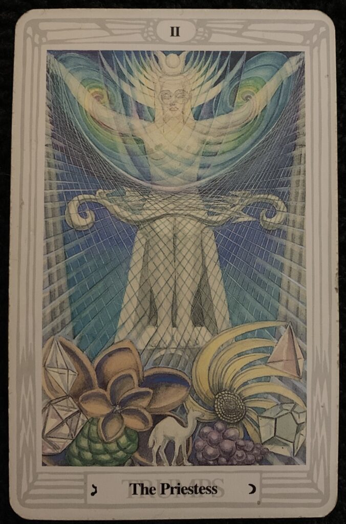 The High Priestess from the Thoth Tarot Deck by Crowley