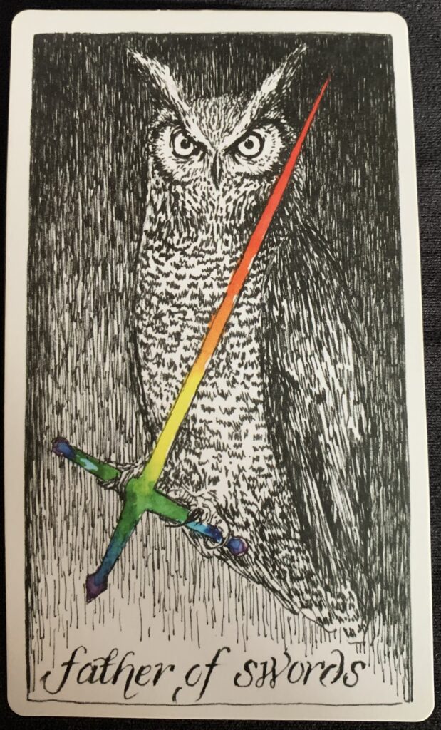 Father of Swords from the Wild Unknown Tarot Deck