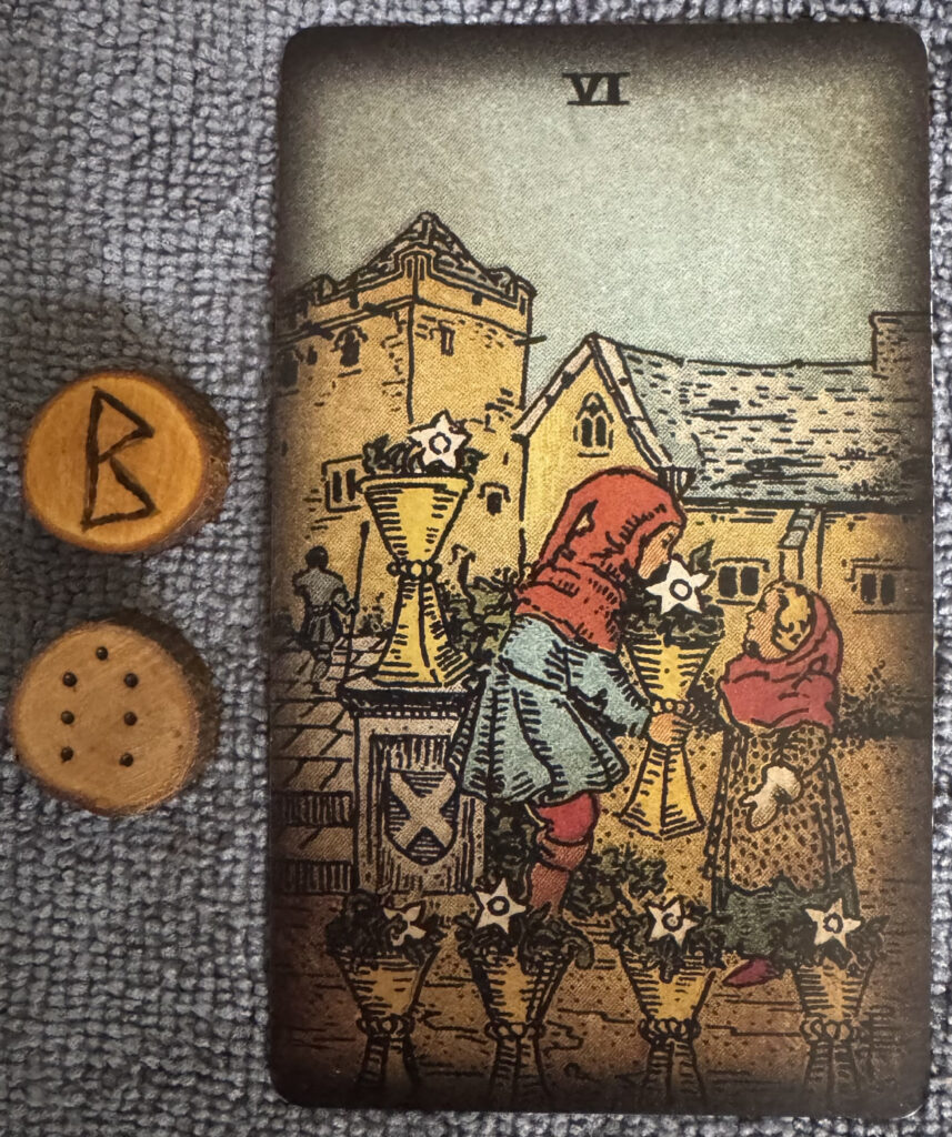 Runes: Berkano, Laetitia
6 of Cups